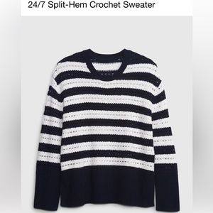Gap - 24/7 Split Hem Crochet Sweater
